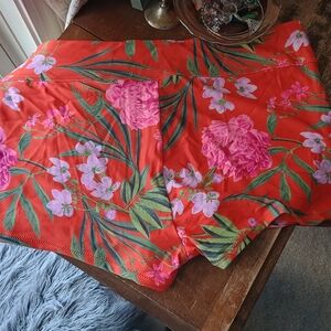 Old Navy Orange Floral Swim Shorts